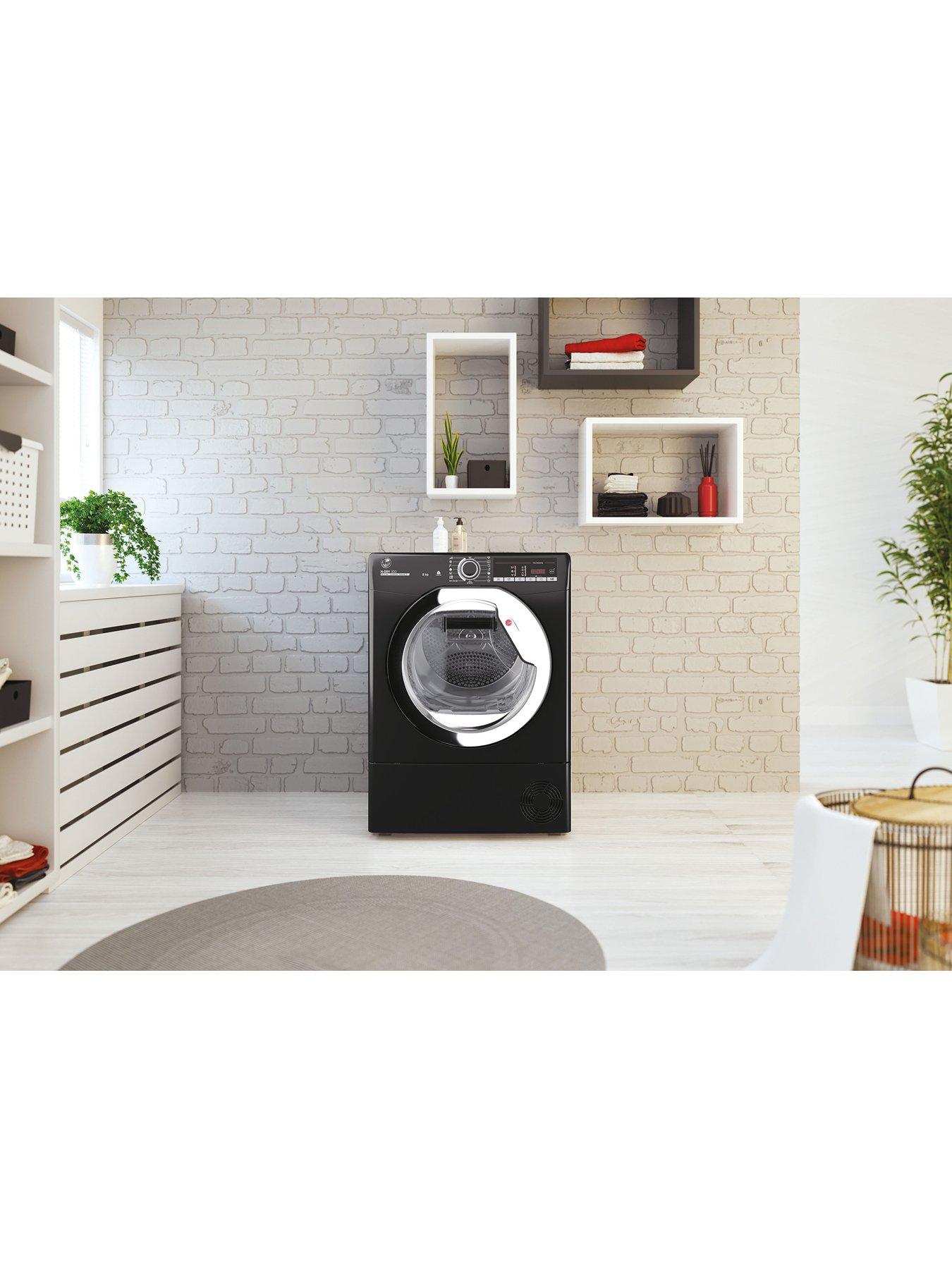  image of hoover-h-dry-3100-hle-c8tceb-80-8kg-condenser-tumble-dryer-black