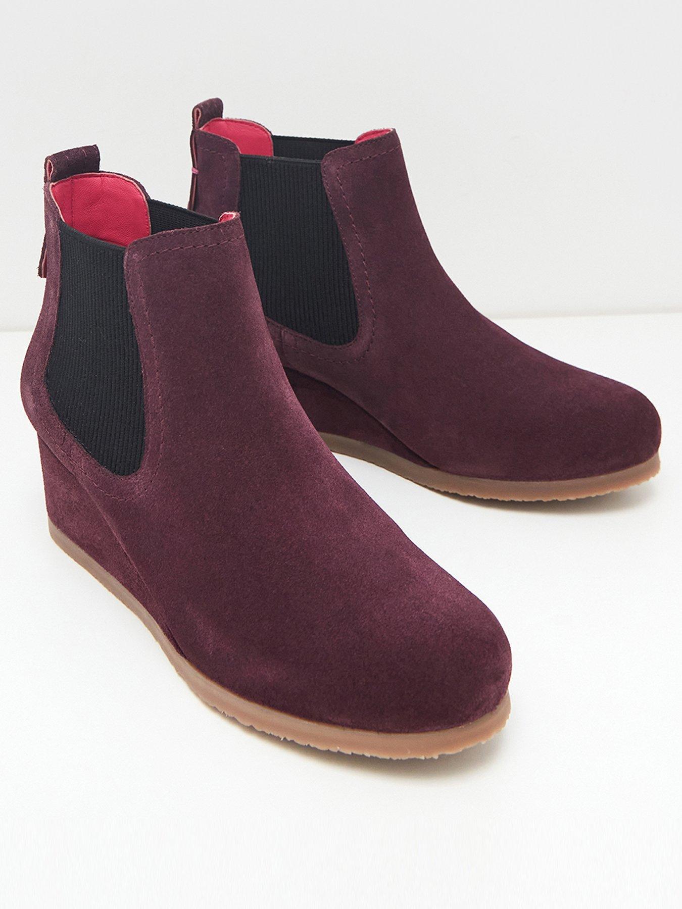 Shoes & boots Issy Suede Wedge Boot - Plum