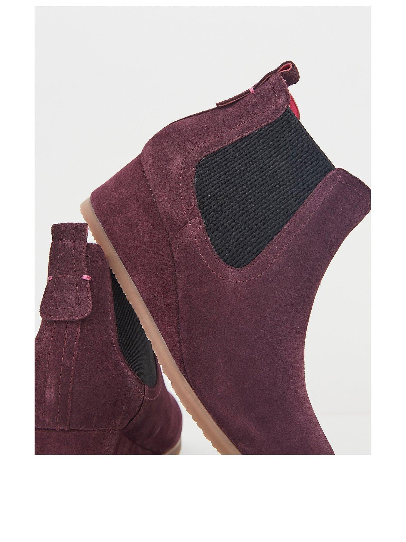 Shoes & boots Issy Suede Wedge Boot - Plum