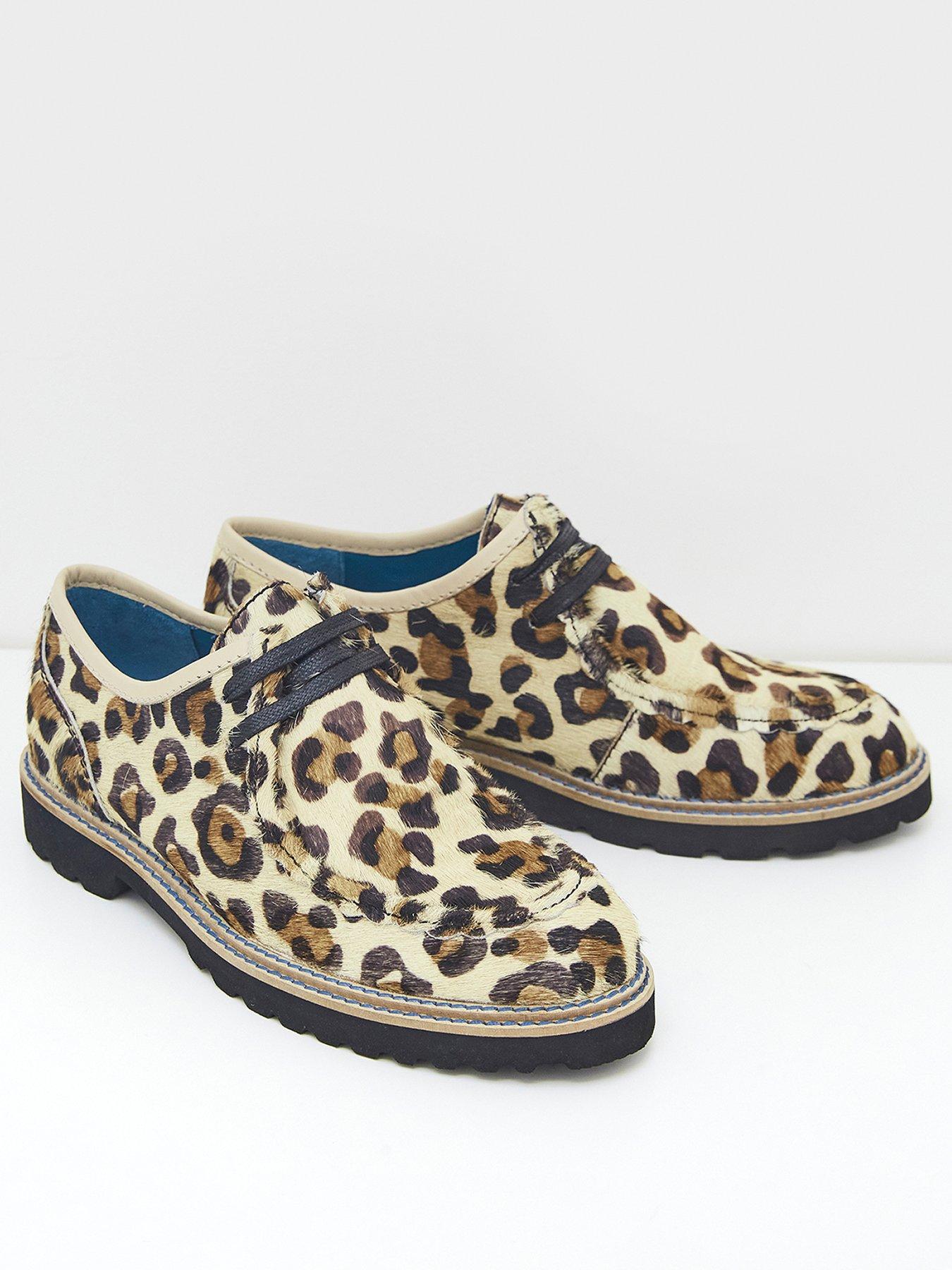 leopard print brogues