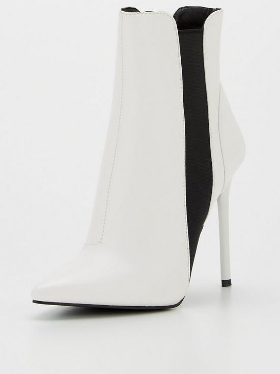stillFront image of raid-axelle-heeled-ankle-boots-white