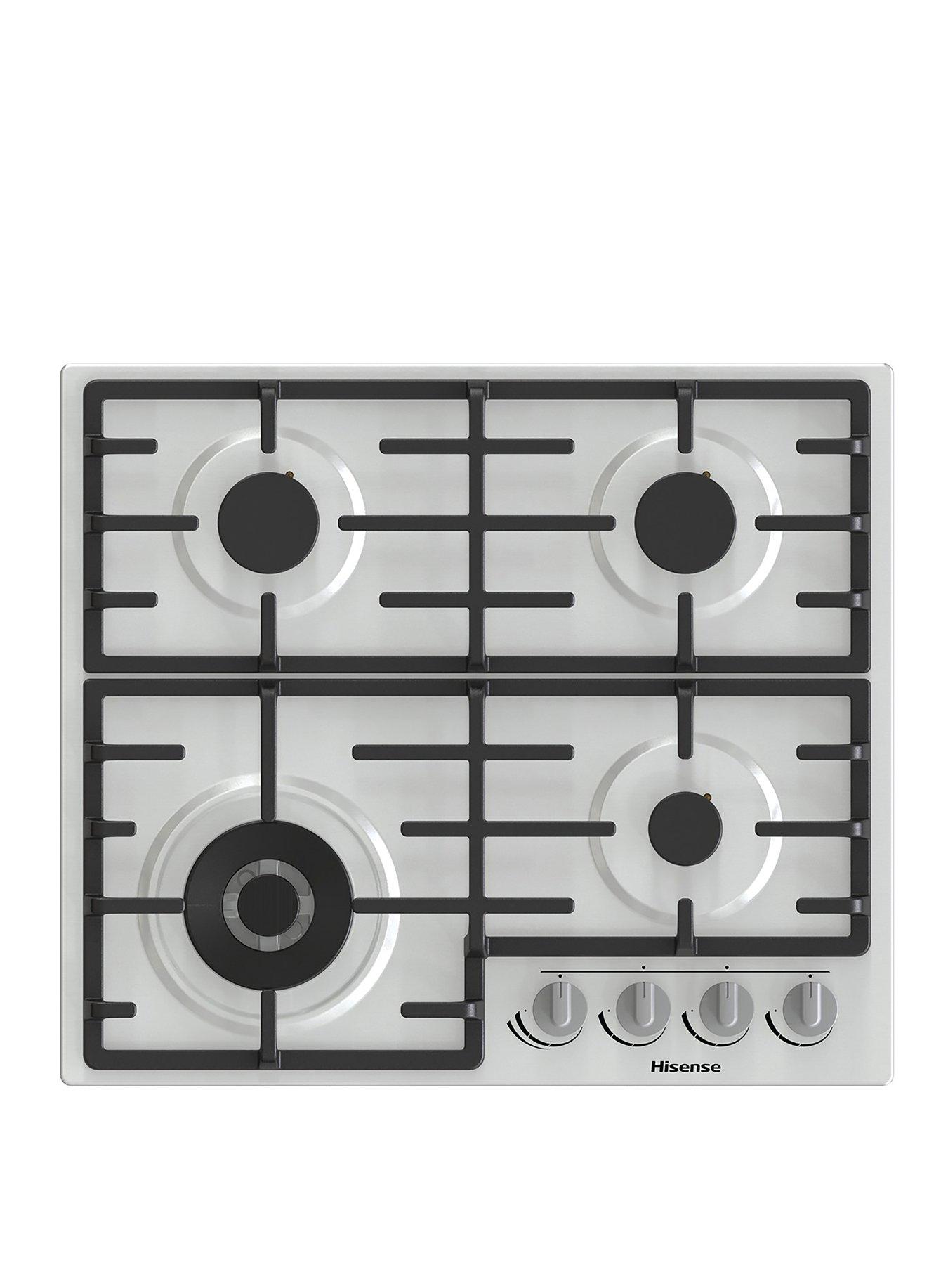 Hisense GM663XB 60cm Wide Gas Hob - Stainless Steel