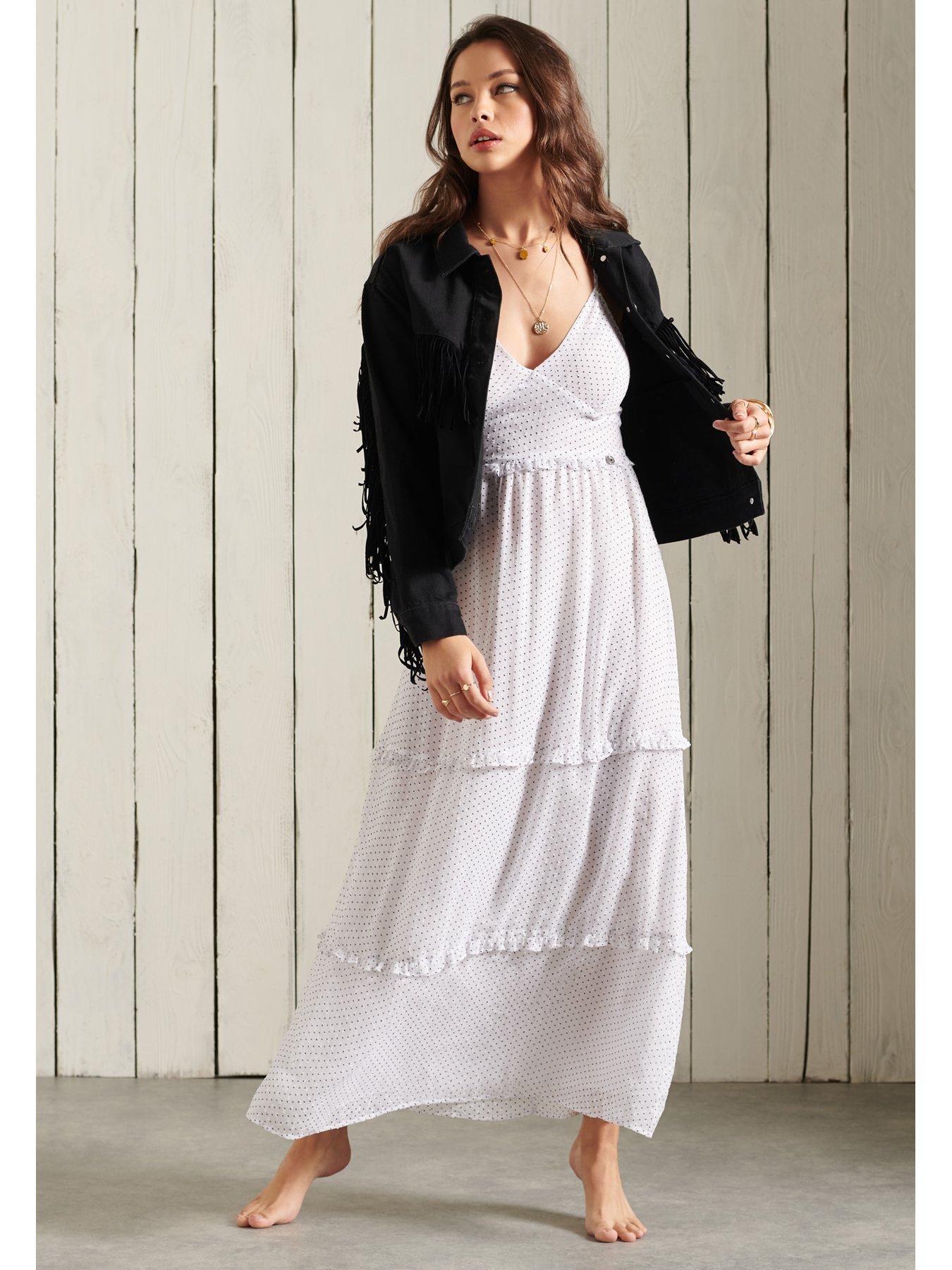 Superdry Margaux Maxi Dress - White