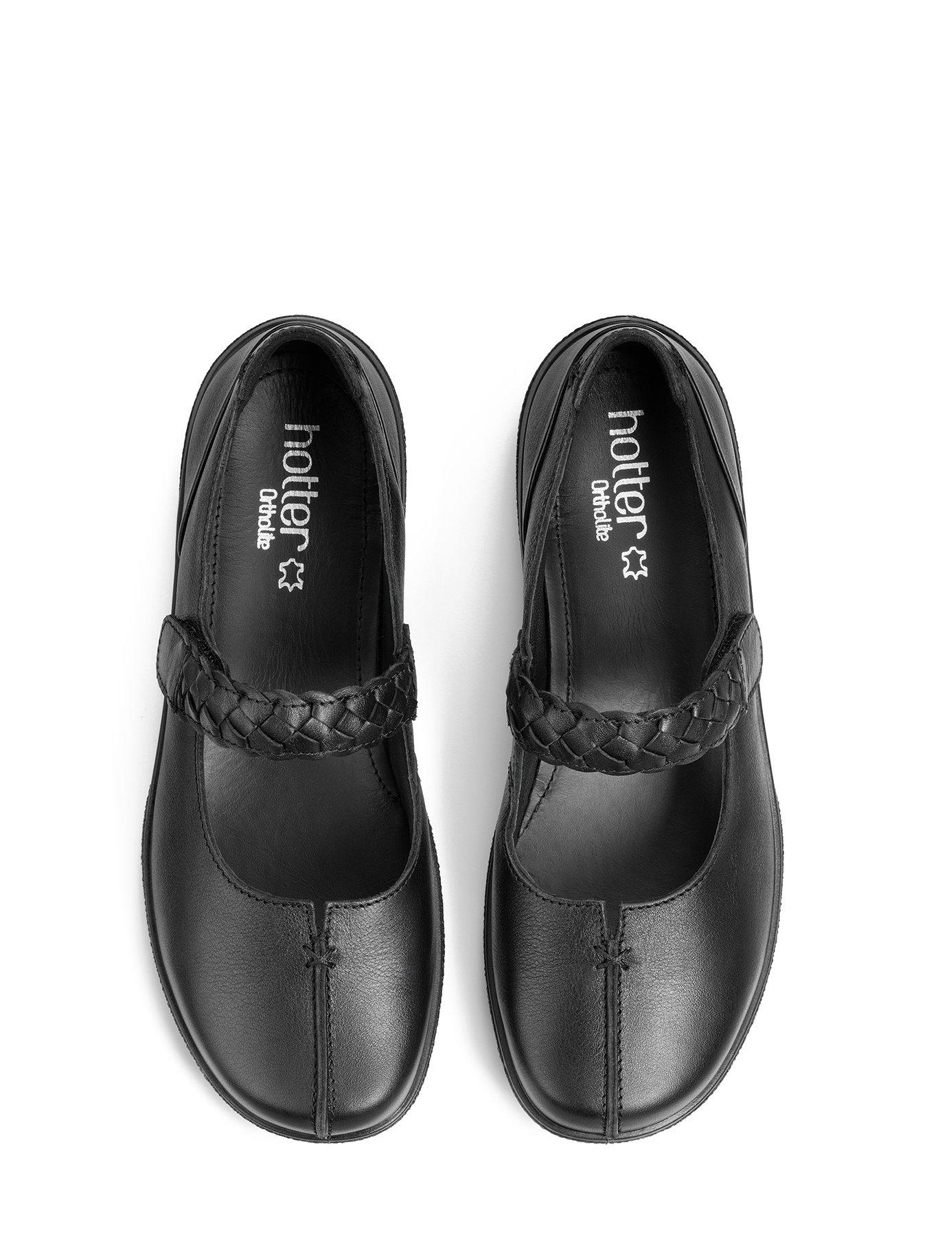 Hotter Robyn Ii Leather Ballerina Shoes