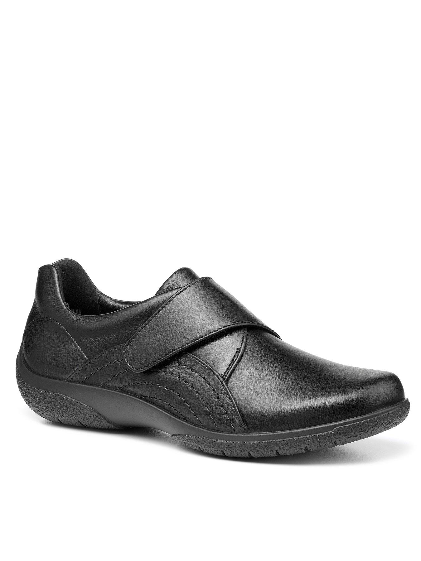 Hotter Sugar II Wide Fit Flat Shoes - Black | very.co.uk