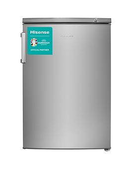 Product photograph of Hisense Fv105d4bc21 55cm Wide Under-counter Freezer - Stainless Steel Look from very.co.uk