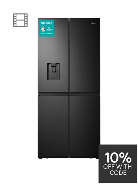 hisense-rq560n4wbf-79cm-wide-total-non-frost-american-style-multi-door-fridge-freezer-with-water-dispenser-black