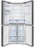  image of hisense-rq560n4wbf-79cm-wide-total-non-frost-american-style-multi-door-fridge-freezer-with-water-dispenser-black