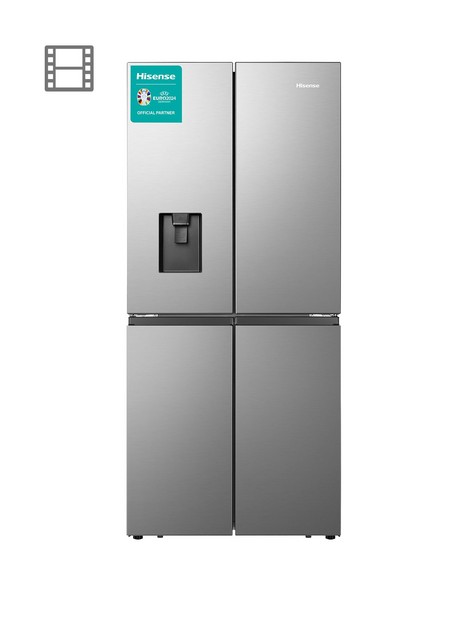 hisense-rq560n4wcf-79cm-wide-total-non-frost-american-style-multi-door-fridge-freezer-with-water-dispenser-stainless-steel-look