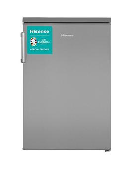 Product photograph of Hisense Rl170d4bc2e 55cm Wide Under Counter Fridge Larder - Stainless Steel Look from very.co.uk