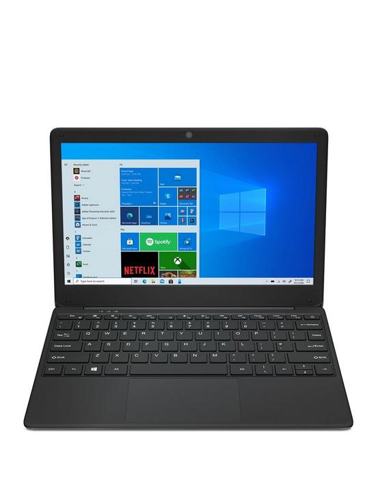 front image of geo-geobook-2e-laptopnbsp--125in-hd-intel-celeron-4gb-ram-64gb-storage-windows-10-pro-includes-protectivenbspsleevenbspoptional-microsoft-365-family-15-months