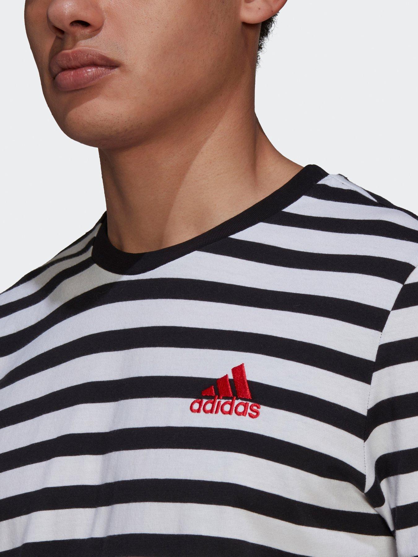  Essentials Stripey Embroidered Logo T-shirt