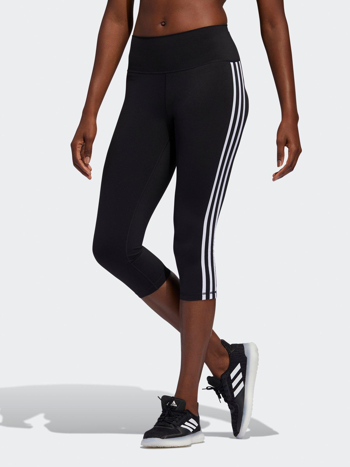 adidas 3 stripe capri pants