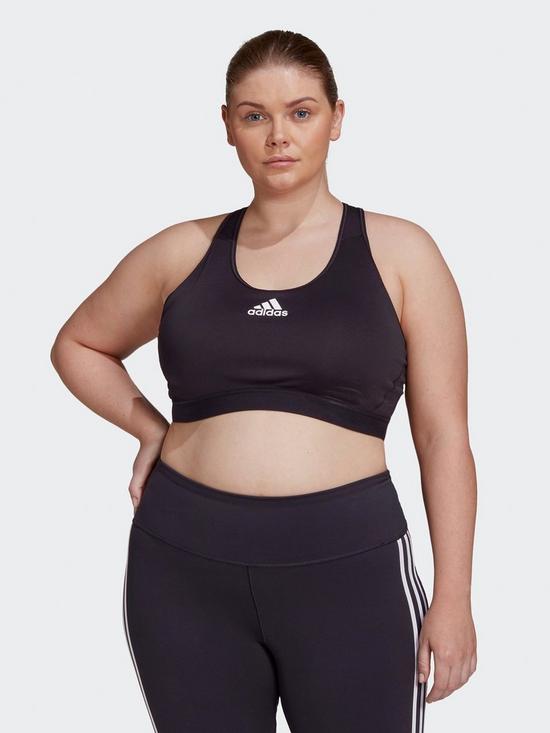 front image of adidas-dont-rest-alphaskin-padded-bra-plus-size