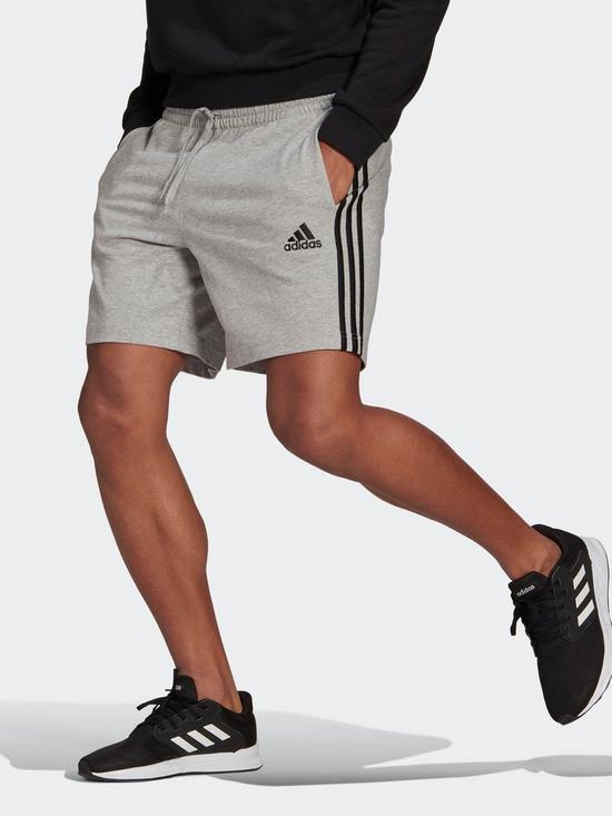front image of adidas-aeroready-essentials-3-stripes-shorts