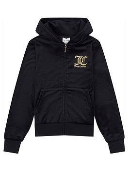 juicy-couture-girls-velour-zip-through-hoodie-black