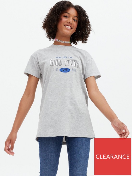 stillFront image of new-look-slogan-tshirt