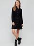  image of v-by-very-jerseynbsppique-shirt-dress-black