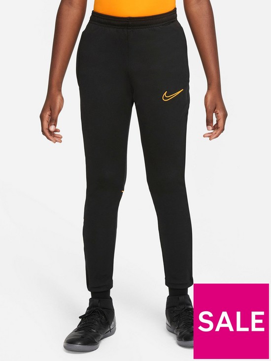 front image of nike-junior-academy-21-pant-black