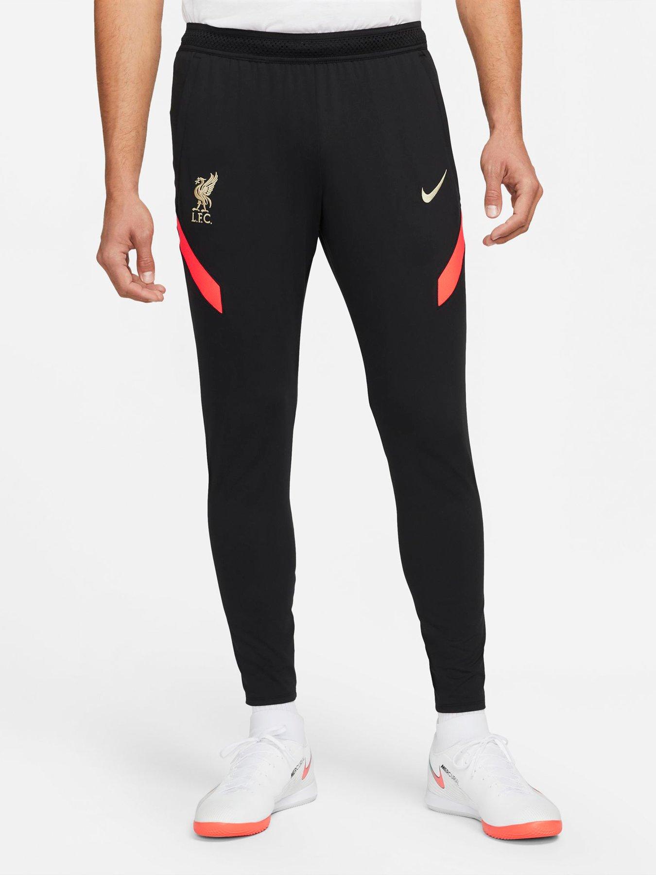  Liverpool FC Mens 21/22 Strike Pants - Black/Red