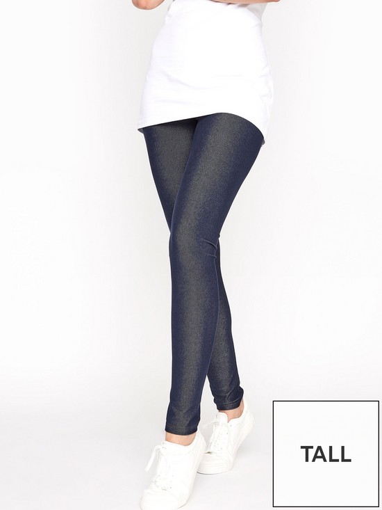 front image of long-tall-sally-jersey-jegging-long-blue