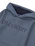  image of lyle-scott-boys-logo-oth-hoodie-blue