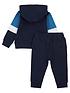  image of lyle-scott-toddler-boys-sleeve-block-oth-hoodie-and-jog-set-navy