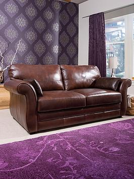 Product photograph of Very Home Vantage Italian Leather 3 Seater Sofa - Fsc Reg Certified from very.co.uk