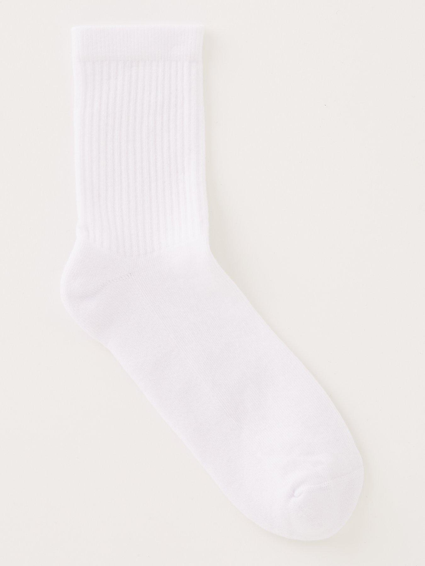 Everyday 5 Pack of Unisex White Sports Socks - White | Very.co.uk