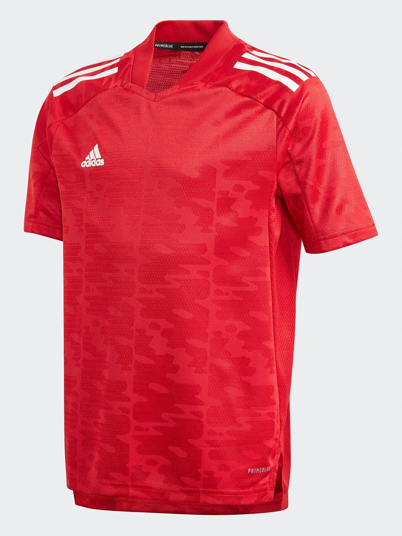 Boys, adidas Condivo 21 Primeblue Jersey, Black/White, Size 11-12 Years|11-12 YEARS