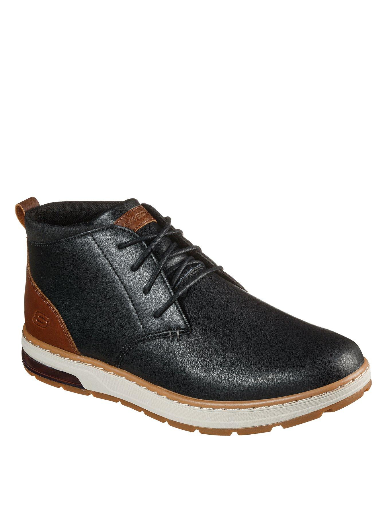 Skechers Evenston Renli Mid Round Toe Lace Up Boot | very.co.uk