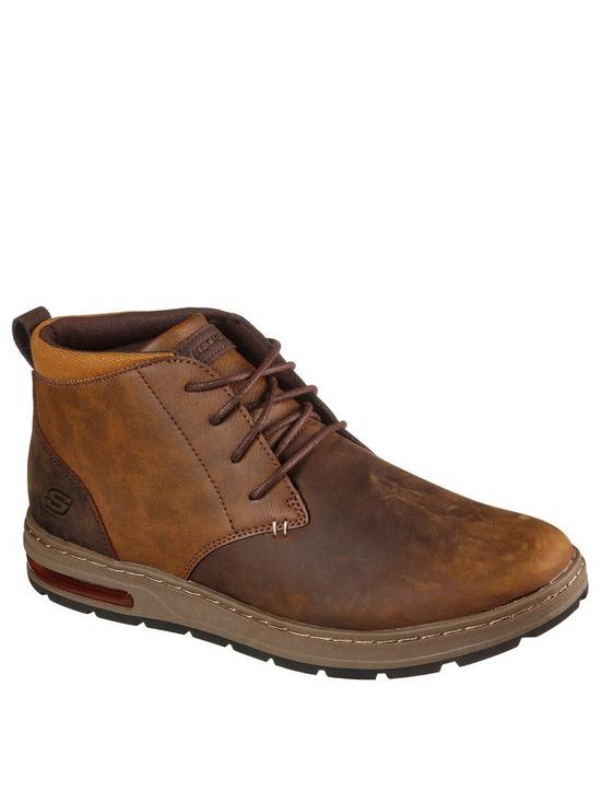 Skechers Evenston Renli Mid Round Toe Lace Up Boot | very.co.uk