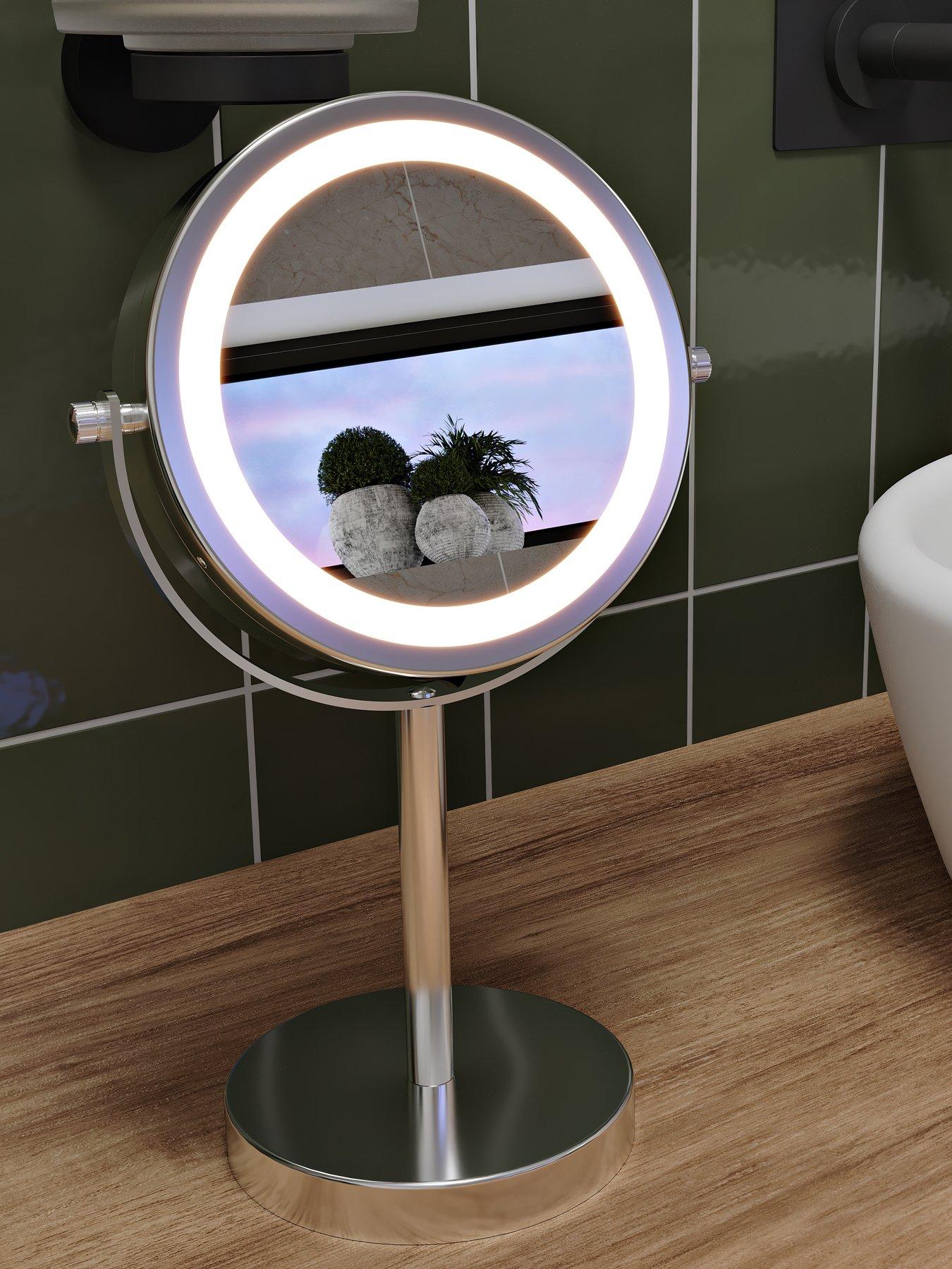 Croydex Illuminated Pedestal Mirror