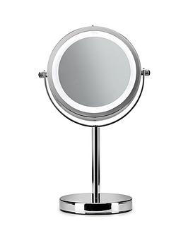 Product photograph of Croydex Illuminated Pedestal Mirror from very.co.uk