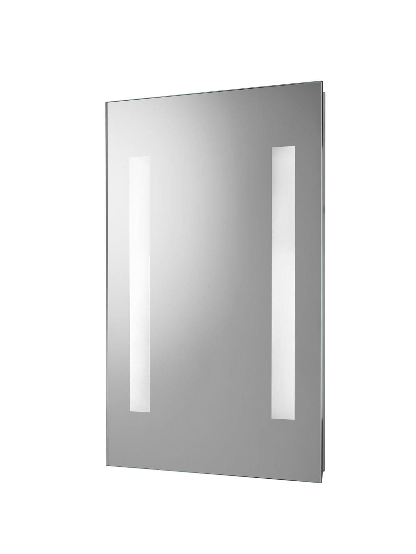 Bathroom mirror with on sale lights battery