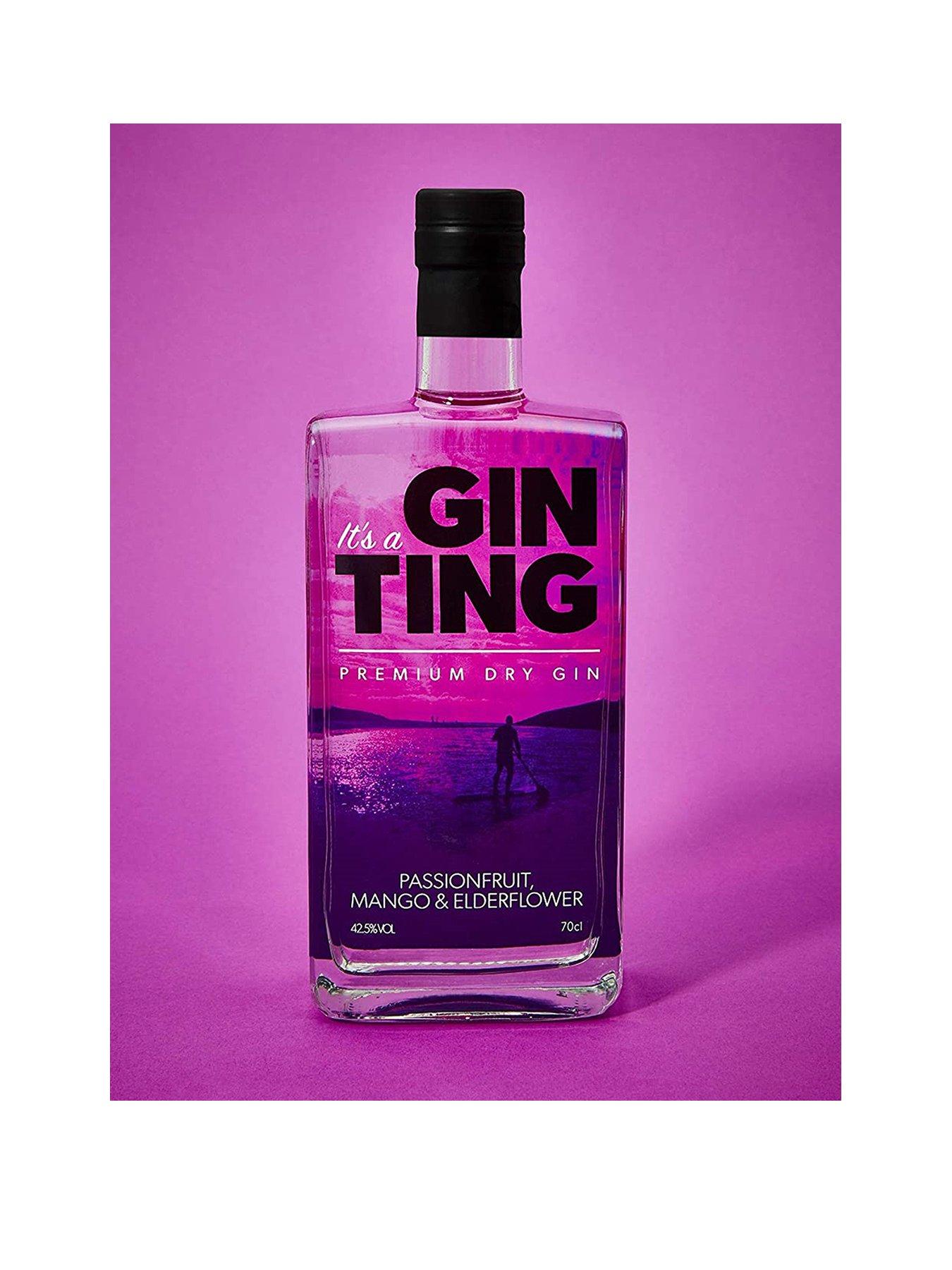 Product photograph of Ginting Passionfruit Mango Amp Elderflower Premium Dry Gin 70cl 42 5 from very.co.uk