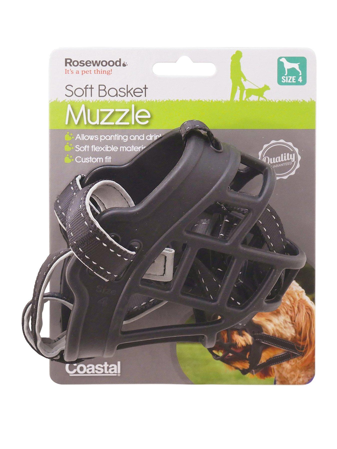 Image 2 of 5 of Rosewood Coastal Soft Basket Muzzle Black Size 4