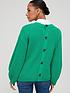  image of v-by-very-knitted-button-back-ribbed-jumper-bright-green