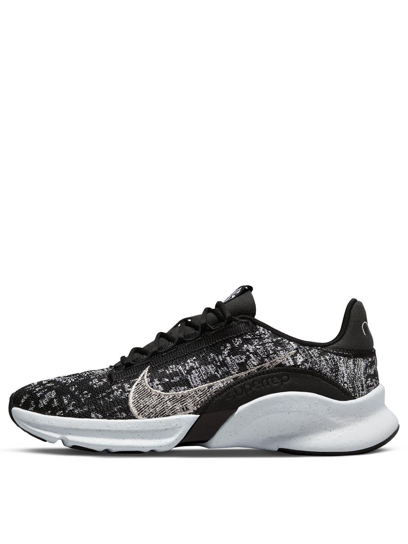 Nike Superrep Go 3 Flyknit Black Silver White Very