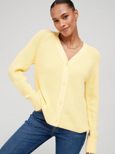 v-by-very-knitted-raglan-button-through-relaxed-cardigan-yellow