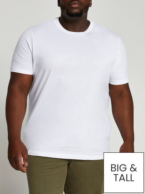river-island-big-amp-tall-slim-fit-short-sleeve-t-shirt-white