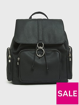 new-look-leathernbsplook-ring-drawstring-backpack-black