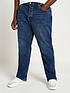river-island-big-amp-tall-straight-fit-jeans-bluefront