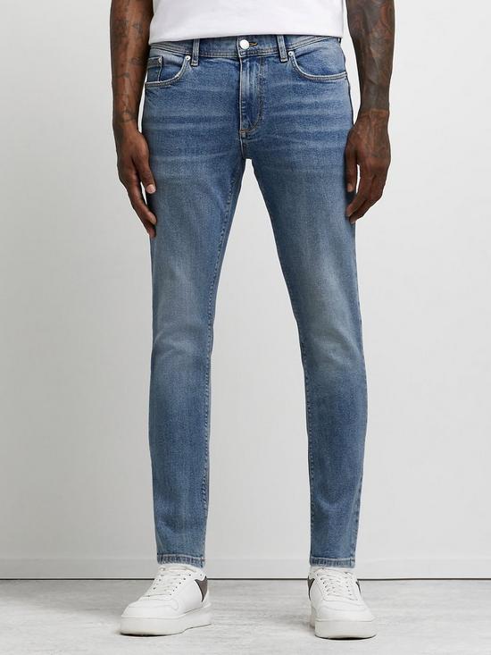 front image of river-island-skinny-fit-jeans-blue
