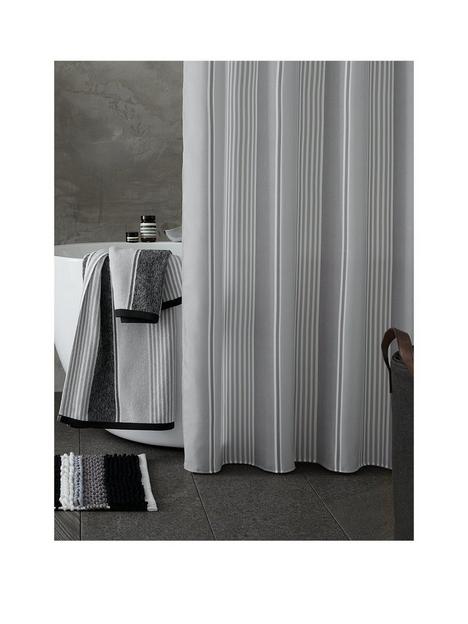 catherine-lansfield-textured-stripe-shower-curtain