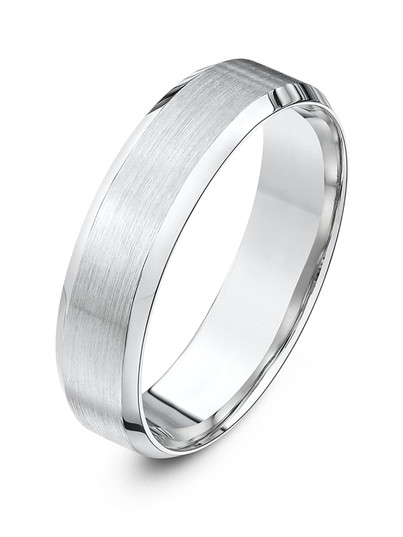 Image 1 of 1 of The Love Collection 9ct White Gold Band Wedding Ring