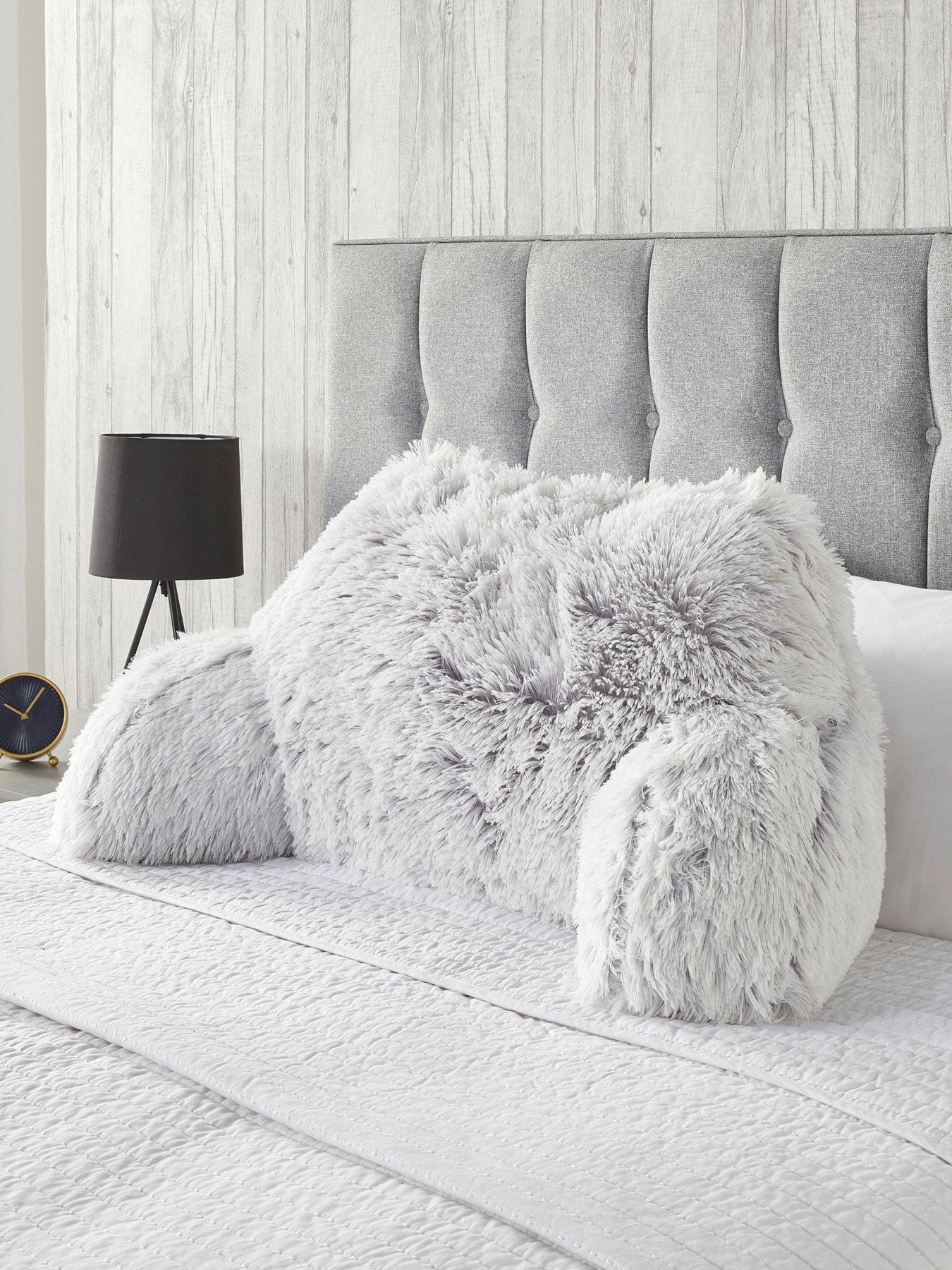 undefined Long Hair Cuddle Cushion - Silver
