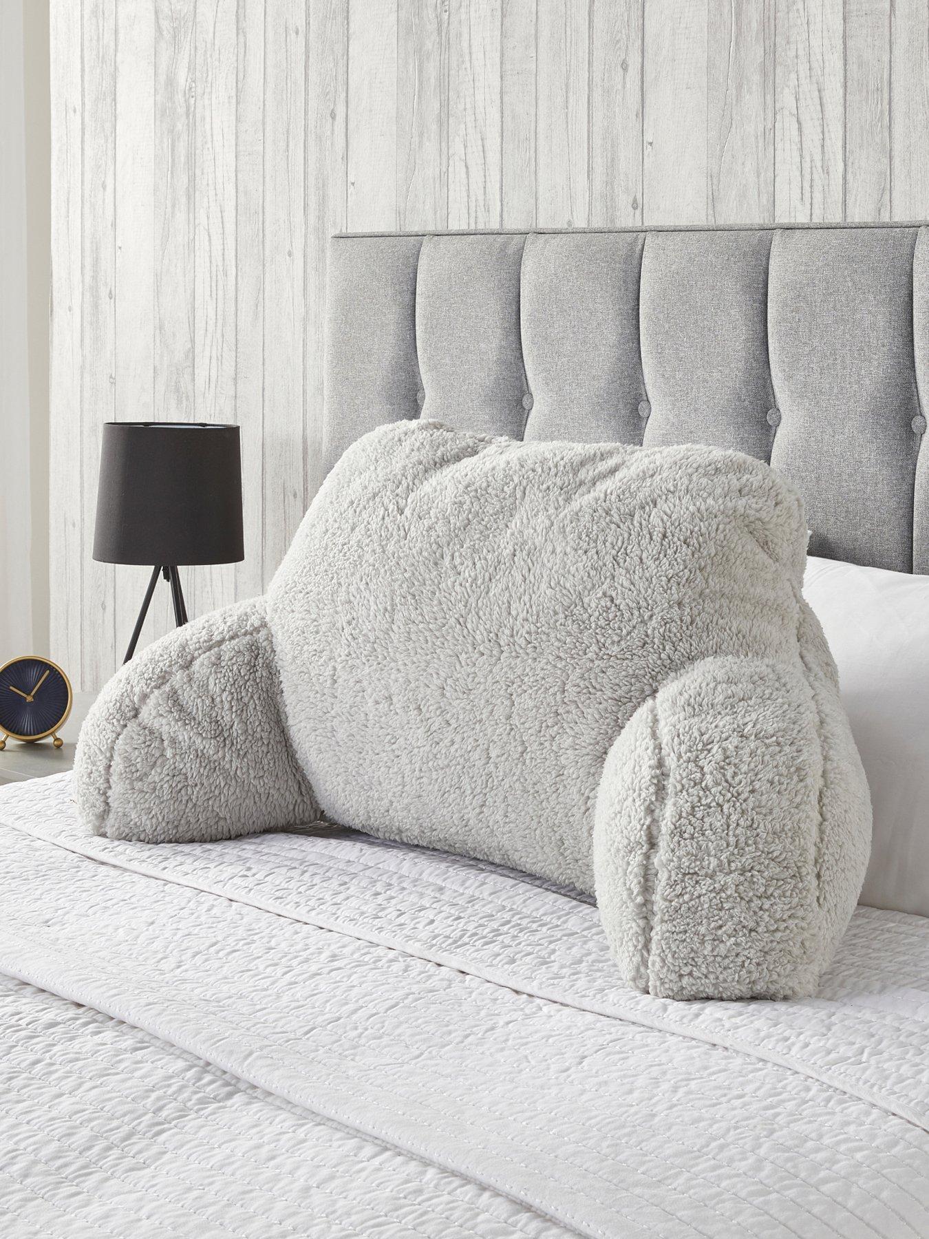 Product photograph of Very Home Everyday Fleece Cuddle Cushion - Grey from very.co.uk