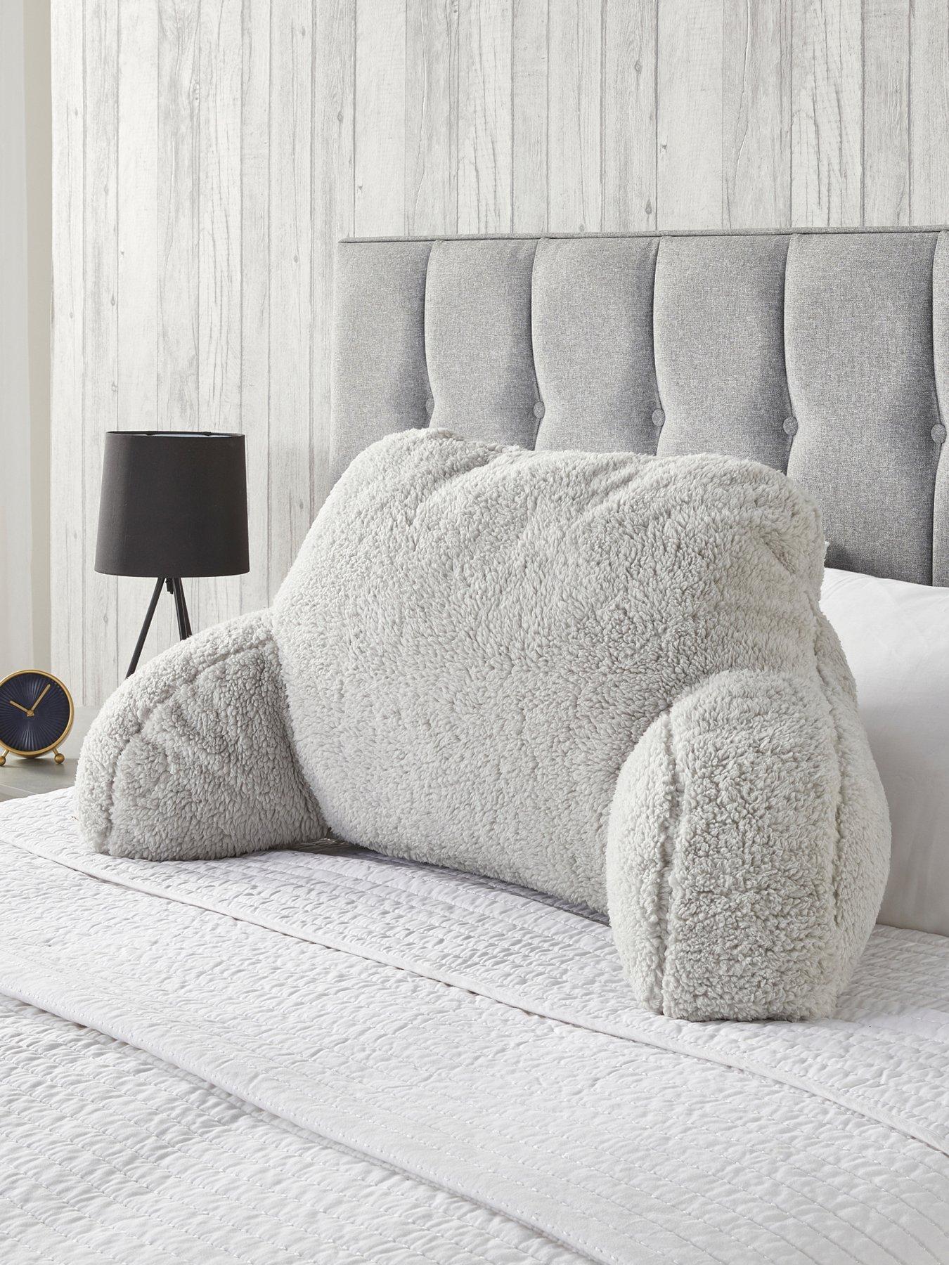 Very Home Fleece Cuddle Cushion - Grey