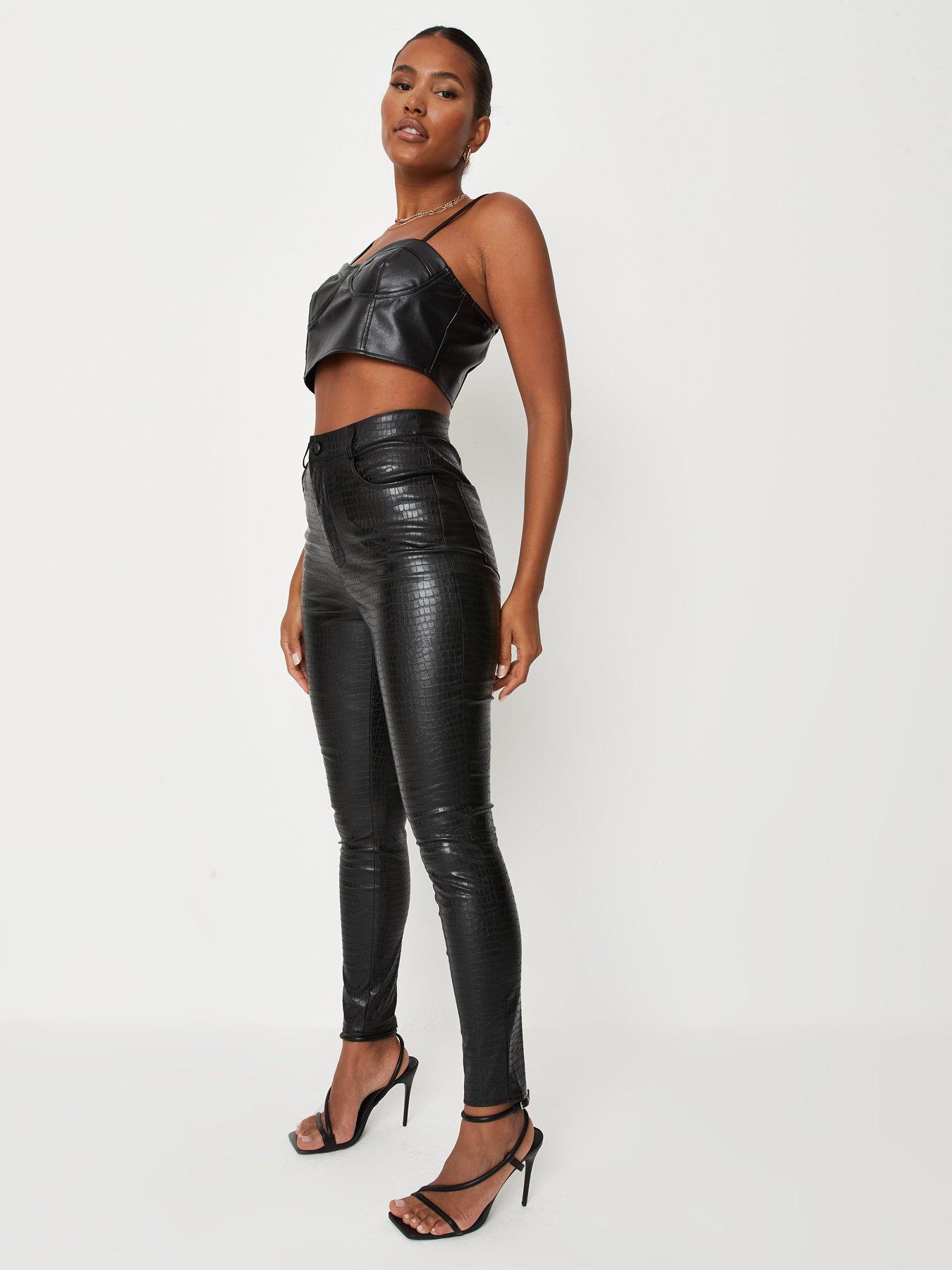 missguided croc pants